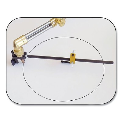 Flange Wizard SBG301 Standard Burning Guide, Universal Bushing, 5/8 in to 24 in Cutting dia