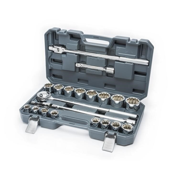 Mechanics Tool Set, 3/4 Inch Drive, 12 Point, Alloy Steel