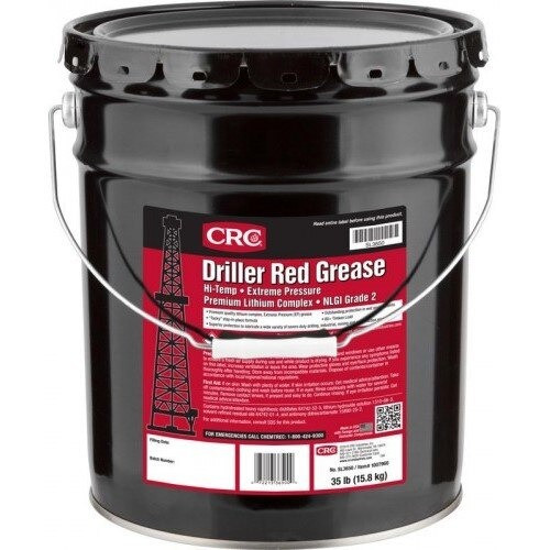 Grease, 35 lb, Pail, 2 NLGI, Red, Grease