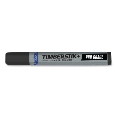 Markal 80383 TIMBERSTIK+ PRO GRADE Lumber Crayon, 1/2 in X 4.625 in, Black