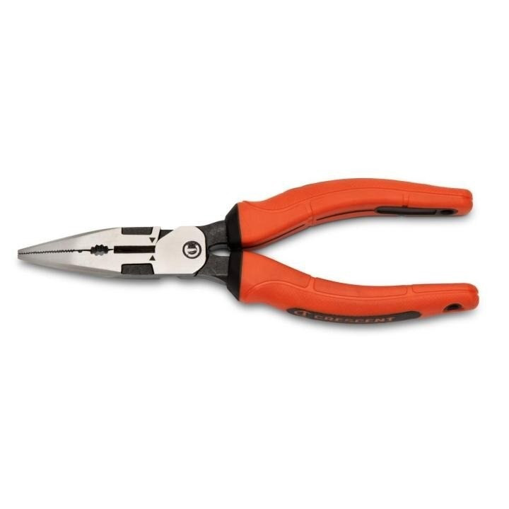 Long Nose Pliers, Knife-Knife/AWG 11, Z2, Polished, 3.6 Inch
