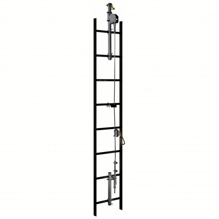 3M™ DBI-SALA® Lad-Saf™ Cable Vertical Safety System Bracketry, 4 User, Galvanized Steel, 1/case