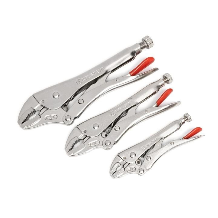 Locking Plier Set, Rawhide, 5 Inch 7 Inch 10 Inch, 3 Piece