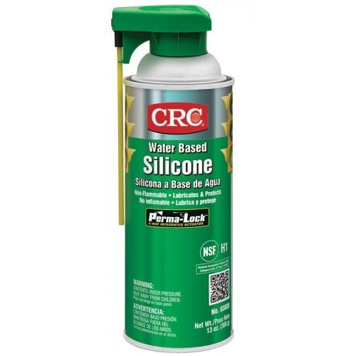 Lubricant, 16 oz, Aerosol, White, Emulsion, Silicone, 12/CS