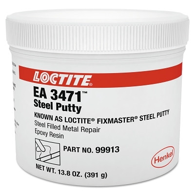 Loctite 219292 Fixmaster Steel Putty Kit, 1 lb, Gray/White