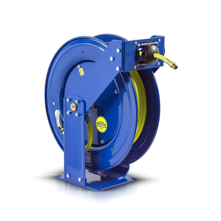 Hose Reel, HV Safety Hose, 3/8 Inch ID, 5/8 Inch OD, Steel