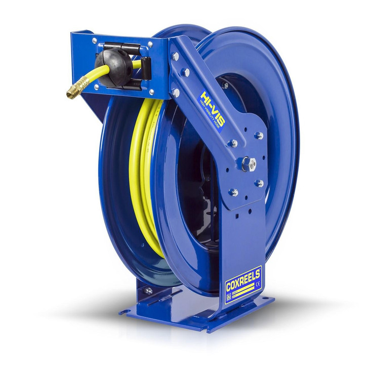 Hose Reel, HV Safety Hose, 3/8 Inch ID, 5/8 Inch OD, 50 ft L