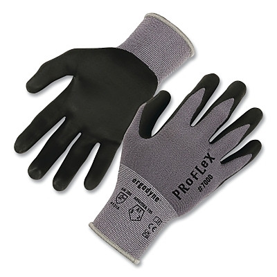 7000 12-PAIR L GRAY NITRILE-COATED GLOVES MICROF