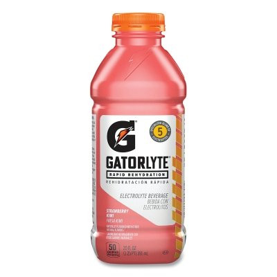 Gatorade 04791 Gatorlyte Electrolyte Beverage, Strawberry Kiwi, 20 oz, 12 ct