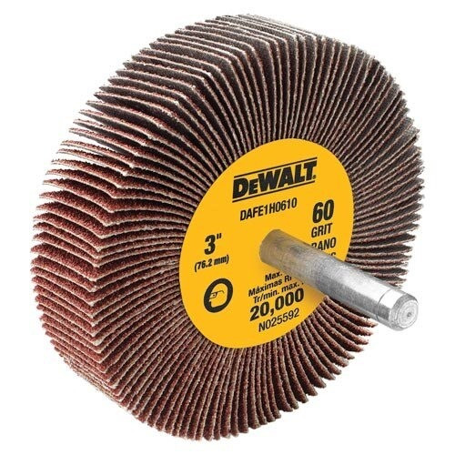 DeWalt Coated Abrasives, 3" X 1" X 1/4" HP 60G FLAP WHEEL