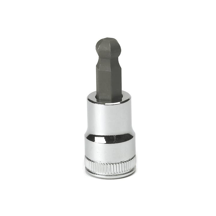 Bit Socket, 3/8 Inch Drive, Ball Hex, 0.787 Inch, 7 MM