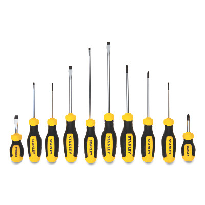 Stanley STHT60799 Screwdriver Set, 10 Pcs, Phillips/Slotted