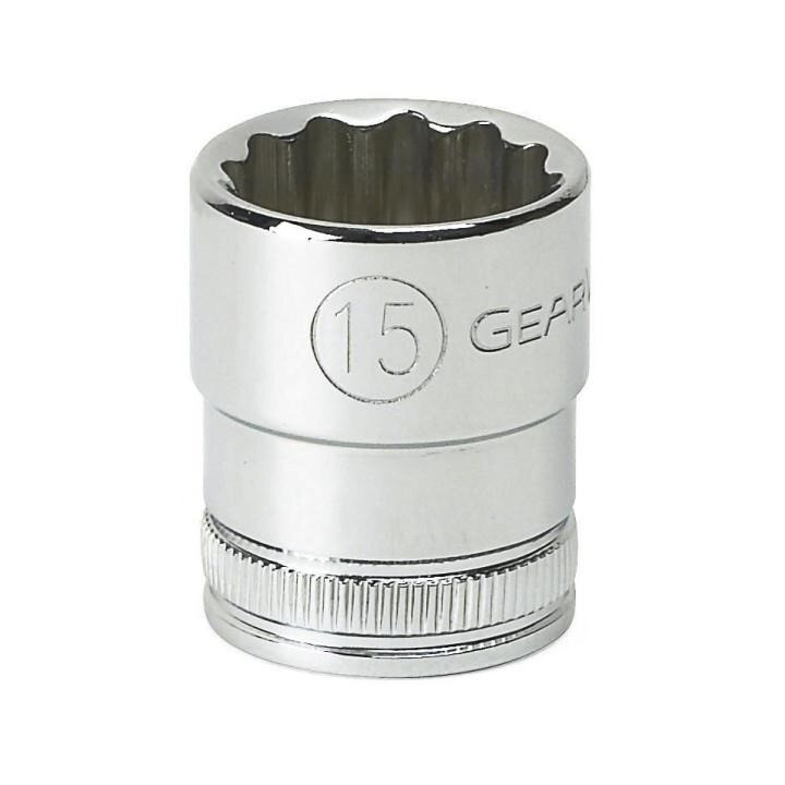 Socket, 3/8 Inch Drive, 12 Point, Full Polish Chrome, 19 MM