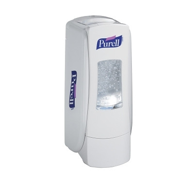 PURELL 872006 ADX Push-Style Hand Sanitizer Dispenser, 700 mL Refill Size, White, ADX-7