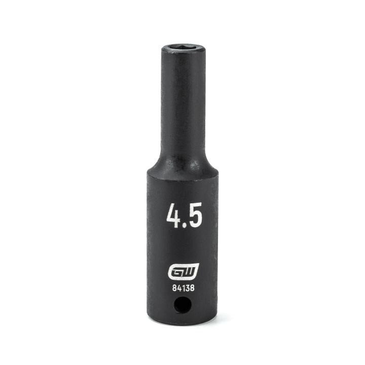 Impact Socket, 1/4 Inch Drive, 6 Point, 4.5MM