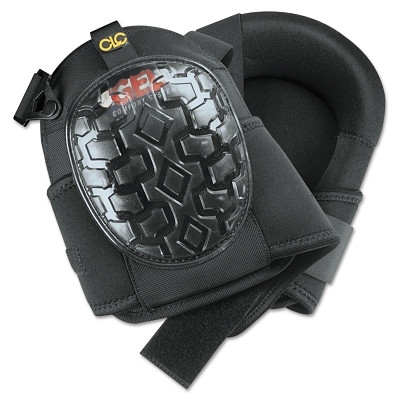 CLC Custom LeatherCraft G340 Professional Gel Kneepad, Elastic upper straps with buckle-style fasteners, Black