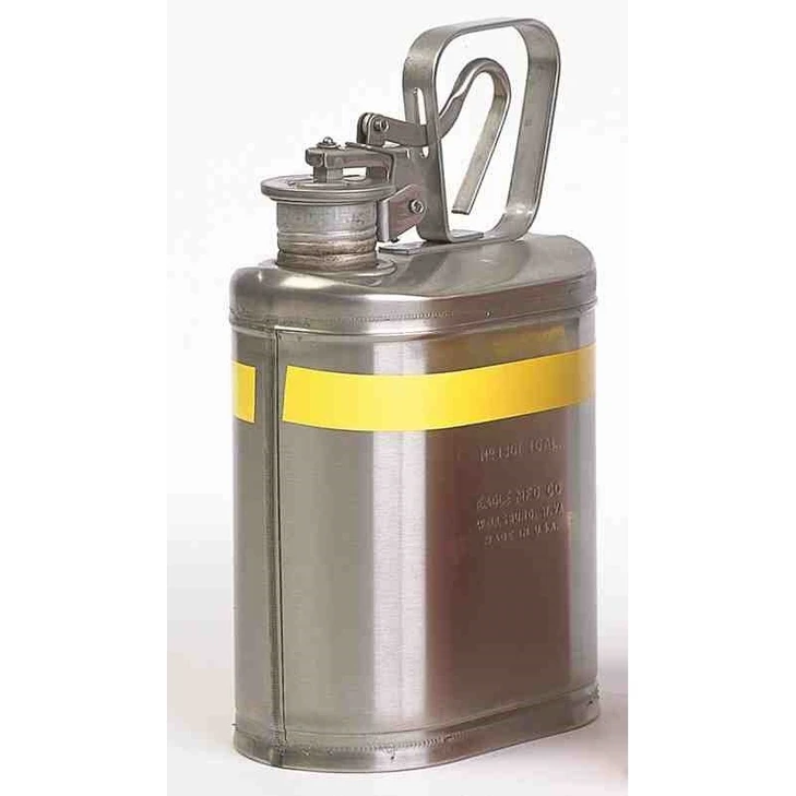 LABORATORY SAFETY CANS, Stainless Steel, CAPACITY: 1 Gal.