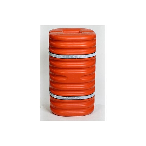COLUMN PROTECTORS, 8" Column Protector, Orange w/Reflective Bands
