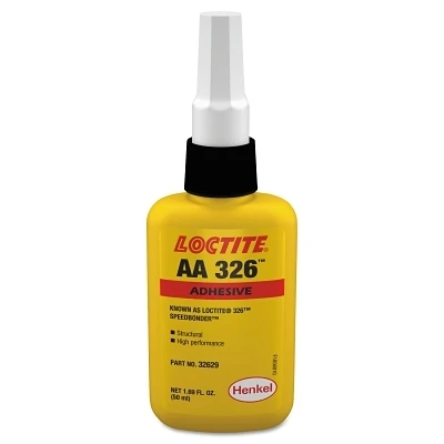 Loctite 135402 326 Speedbonder Structural Adhesive, Fast Fixture, 50 mL, Bottle, Amber