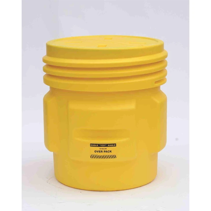 LAB, OVERPACK AND SALVAGE DRUMS, 65 Gal. Overpack Drum w/Screw Top Lid