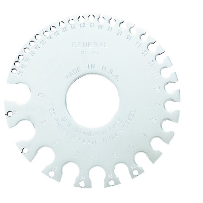 General Tools 21 Sheet Metal Gage, Steel