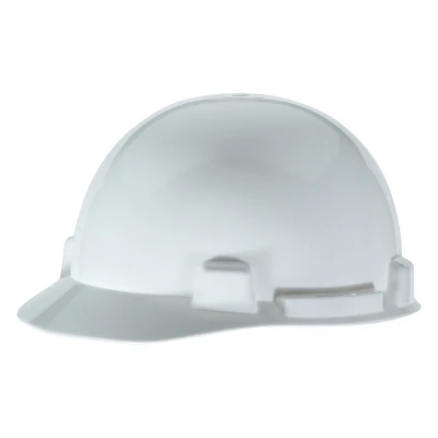 MSA 10074067 SmoothDome Hard Hat Cap with Ratchet Suspension White