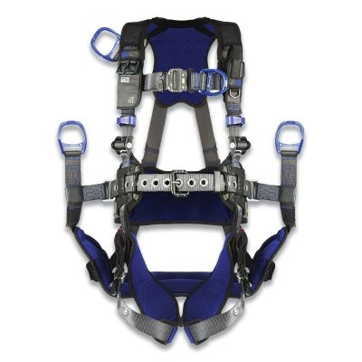 DBI-SALA 1113293 ExoFit X300 Comfort Oil and Gas Climbing/Suspension Safety Harness, Bk/Frt/Wst D-Rings, X-Large, Auto-Locking QC/Rev/Tongue