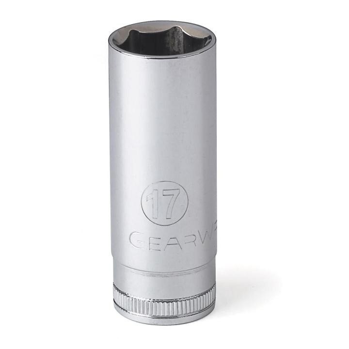 Socket, 3/8 Inch Drive, 17 MM, 6 Point, Full Polish Chrome