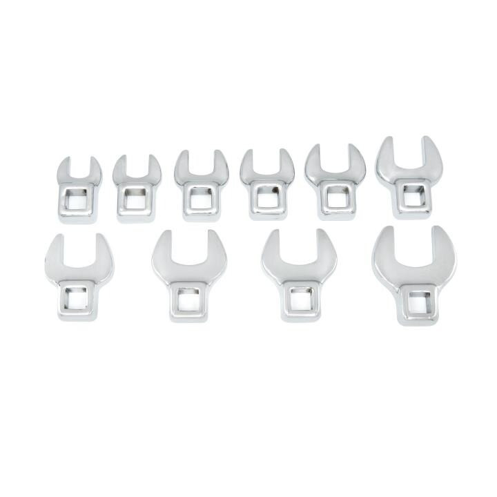 Crowfoot Wrench Set, Crowfoot, Full Polish Chrome