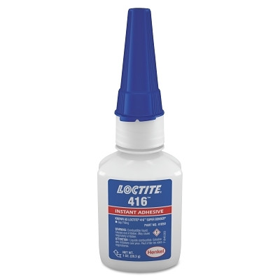 Loctite 135452 416 Super Bonder Instant Adhesive, 1 oz, Bottle, Clear
