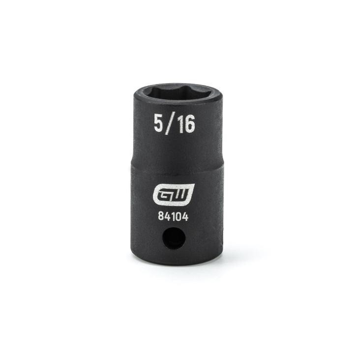 Impact Socket, 1/4 Inch Drive, 5/16 Inch, 6 Point