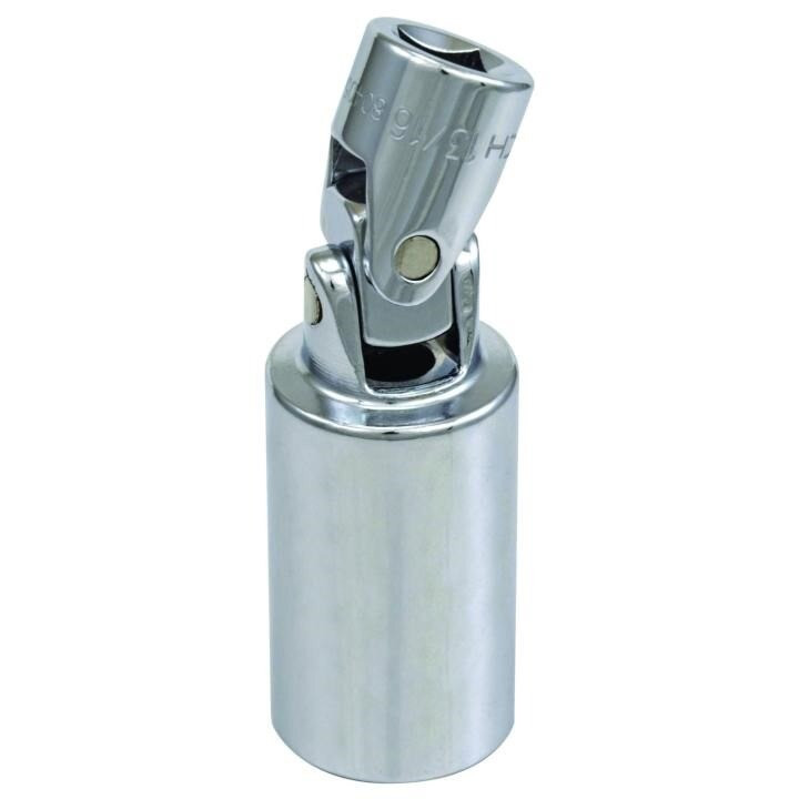 Spark Plug Socket, 3/8 Inch Drive, 2.5 Inch OAL, 6 Point