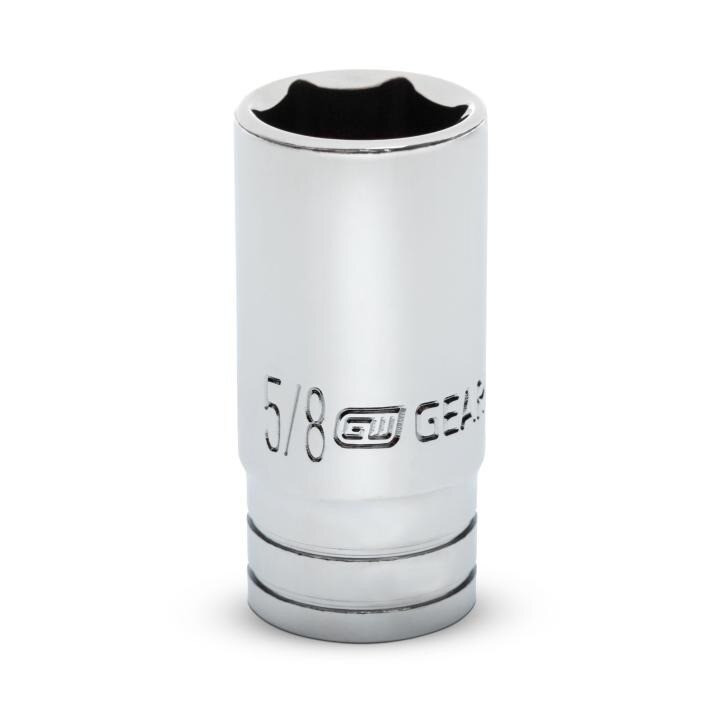 Socket, 3/8 Inch Drive, 6 Point, 5/8 Inch, Alloy Steel, SAE