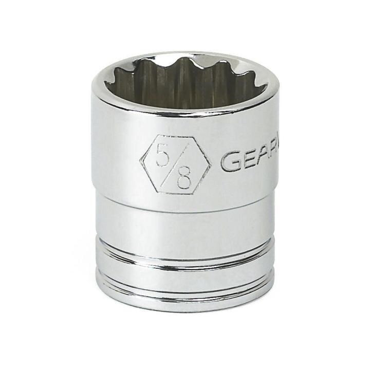 Socket, 3/8 Inch Drive, 12 Point, 1/4 Inch, Alloy Steel, SAE