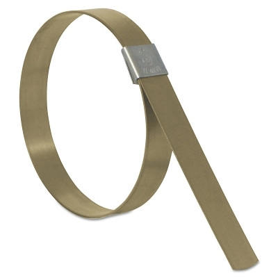 Band-It CP0899 CP Series Center Punch Clamps, 2 in Dia, 5/8 in Wide, Galvanized Carbon Steel