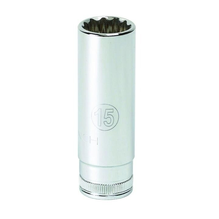 Socket, 1/4 Inch Drive, 12 Point, 9/16 Inch, Alloy Steel