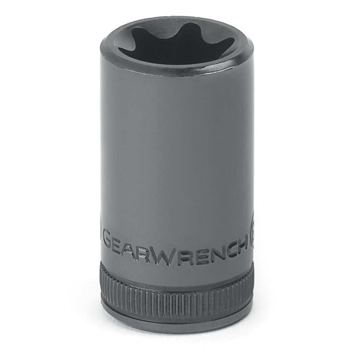 Socket, 1/2 Inch Drive, External Torx, E18, Black Oxide, E18