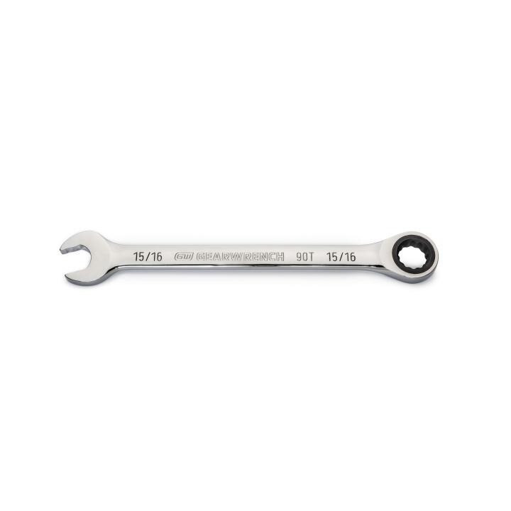 Combination Ratcheting Wrench, 15/16 Inch, 12 Point, SAE