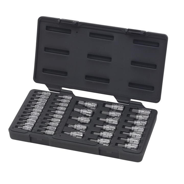 Pass-Thru Socket Set, 1/4 Inch 3/8 Inch Drive, Pass-Thru