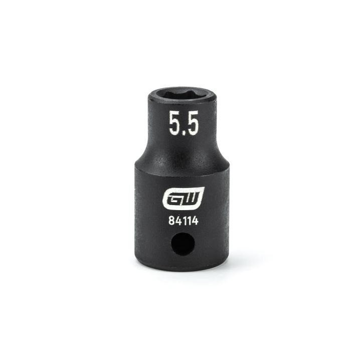 Impact Socket, 1/4 Inch Drive, 5.5MM, 6 Point