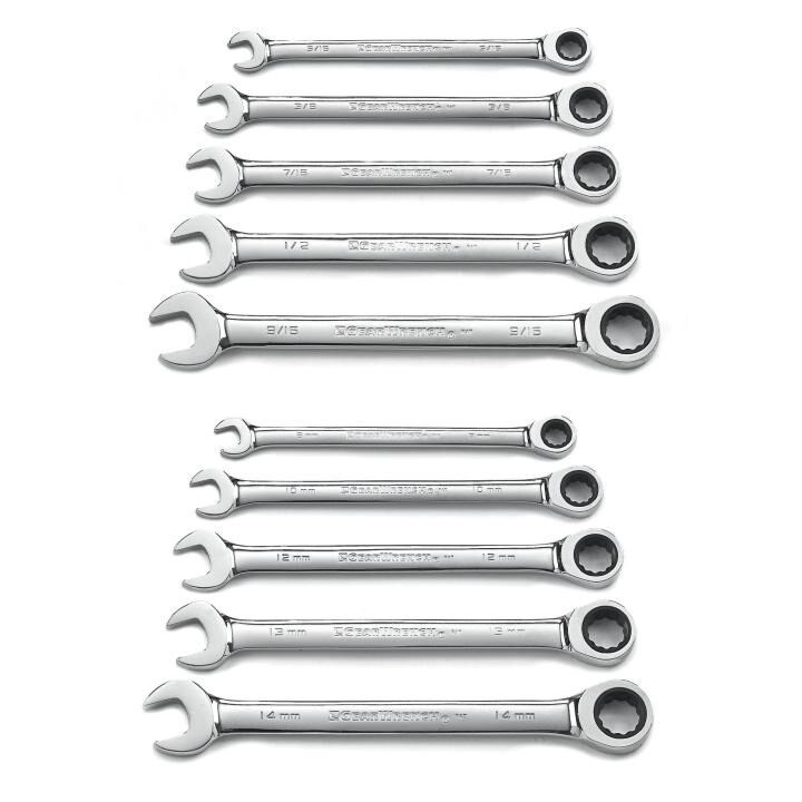 Ratcheting Combination Wrench Set, 15/16 Inch 14MM