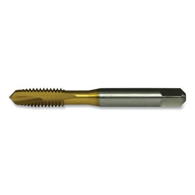 Greenfield Threading 357930 TiN Plug Spiral Point Machine Tap, 3FL, 5/8 in-11 Tool Size, UNC