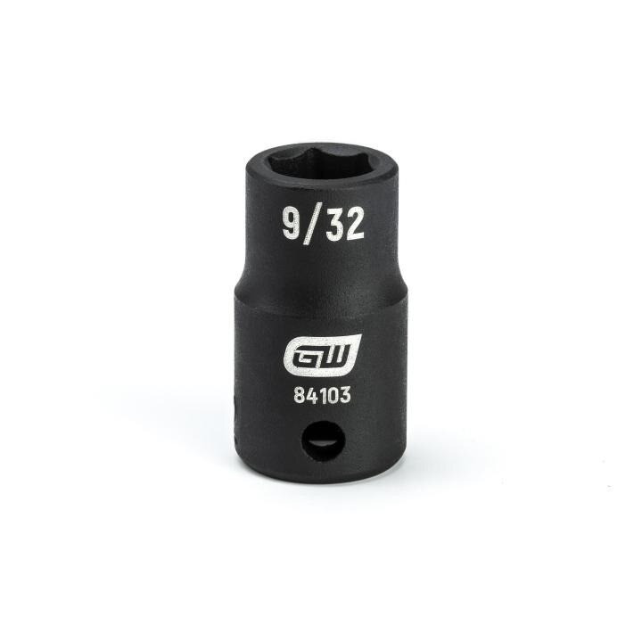 Impact Socket, 1/4 Inch Drive, 9/32 Inch, 6 Point