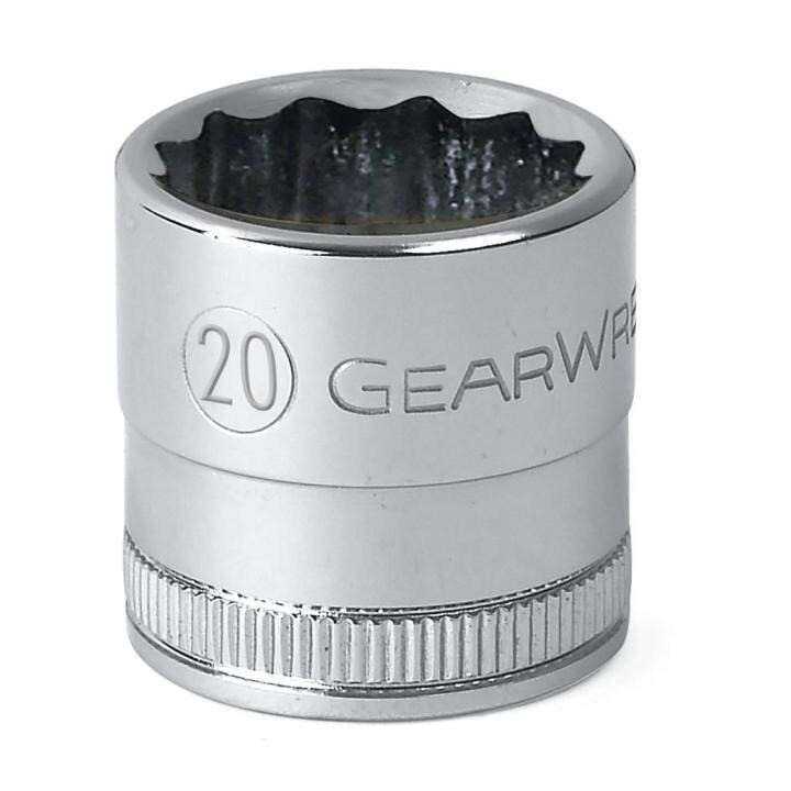 Socket, 1/2 Inch Drive, 17 MM, 12 Point, Full Polish Chrome