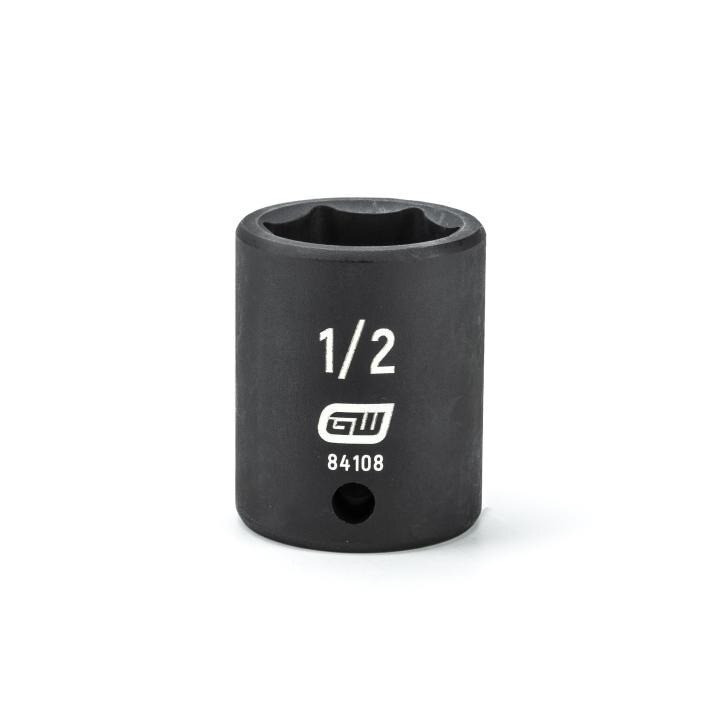 Impact Socket, 1/4 Inch Drive, 1/2 Inch, 6 Point