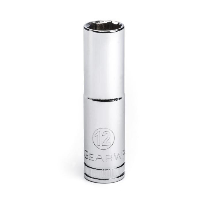 Socket, 3/8 Inch Drive, 12 MM, 6 Point, Full Polish Chrome