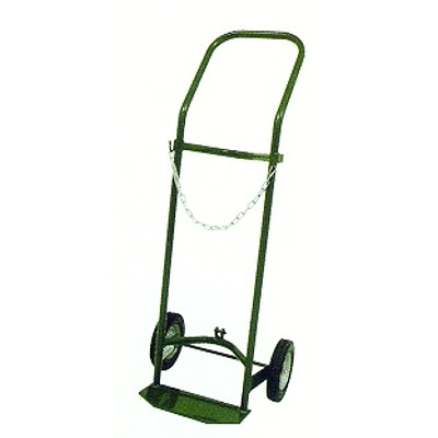 Saf-T-Cart 2500 Medical Series Cart, Holds 1 Cylinder, 9-1/2 in dia, 8 in Semi-Pneumatic Wheels