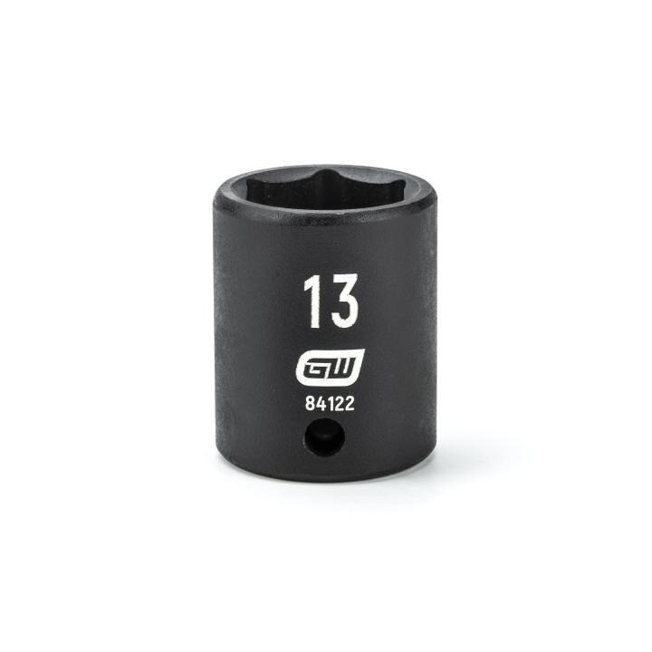 Impact Socket, 1/4 Inch Drive, 13MM, 6 Point