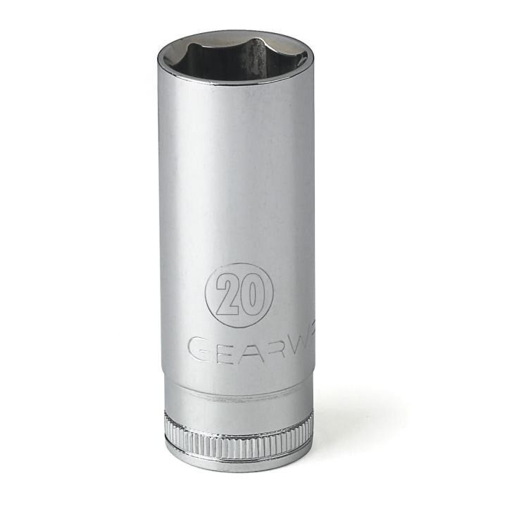 Socket, 3/8 Inch Drive, 6 Point, 20 MM, Full Polish Chrome