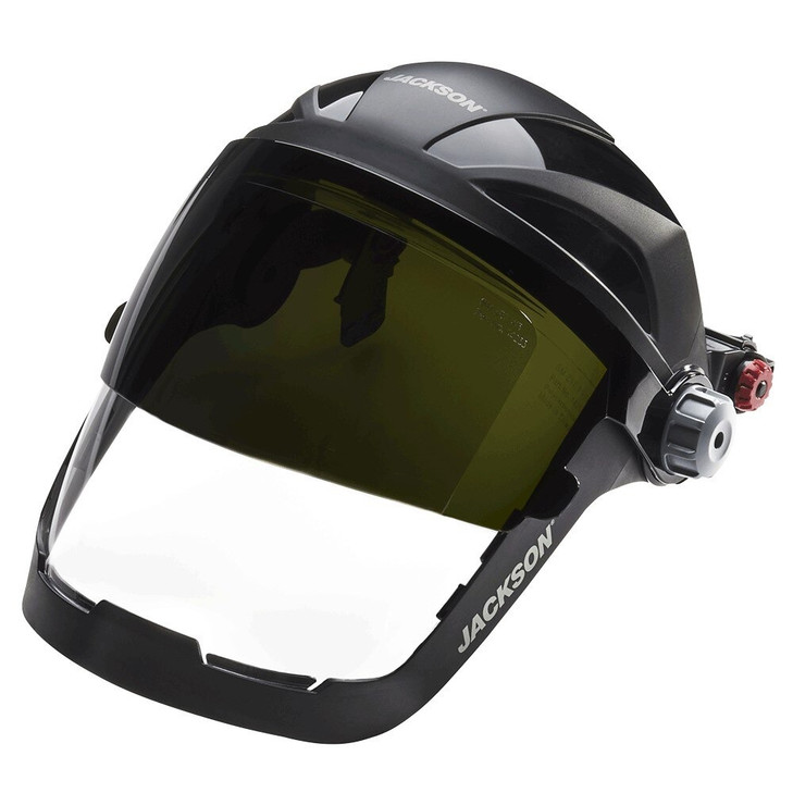 Face Shield, Quad™ 500, Universal-Adapter, Anti-Fog, Clear